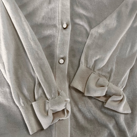 Beige Kate Spade cardigan size S - Picture 3 of 3